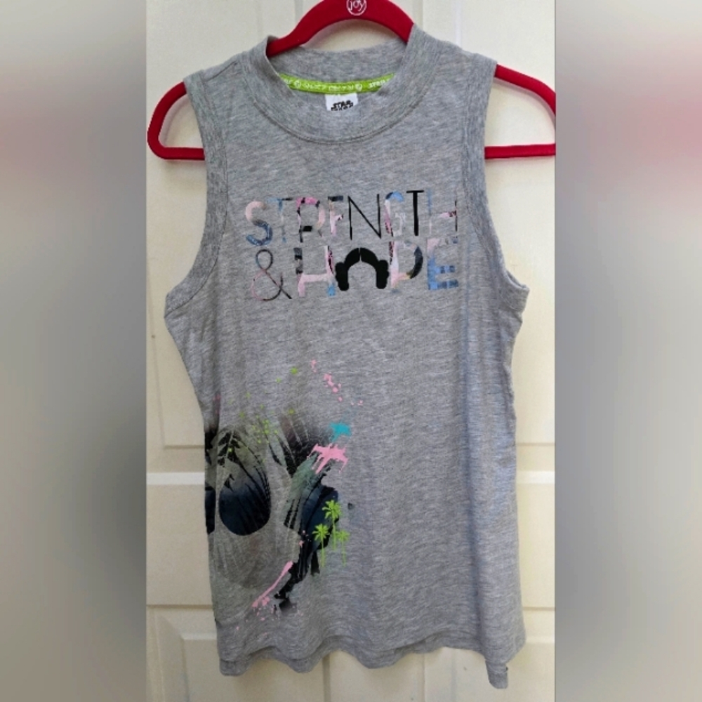 Women Star Wars Princess Leia Sleeveless Gray Shirt - NWOT Size M